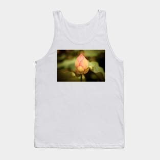 A Single Pink Lotus Bud Tank Top